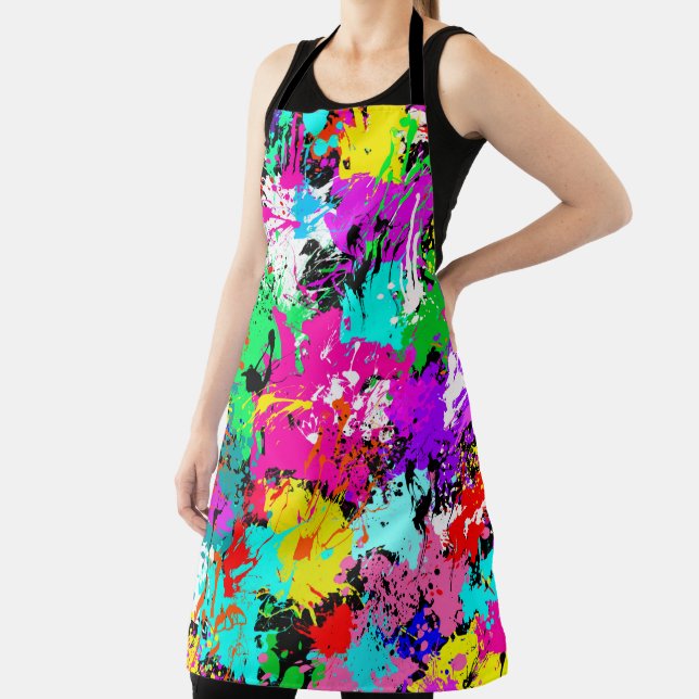 Paint Splatter Design Apron (Insitu)
