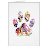 Paint Splatter Dog Paw Print (Front)