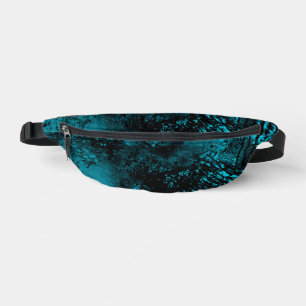 Paint Splatter Effect Blue & Black Fanny Pack
