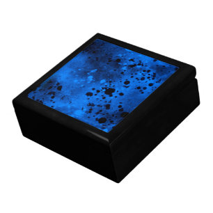 Paint Splatter Effect Blue Gift Box