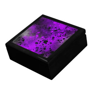Paint Splatter Effect Purple Gift Box