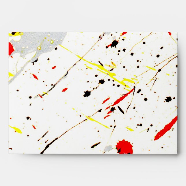 Paint Splatter Envelope (Front)