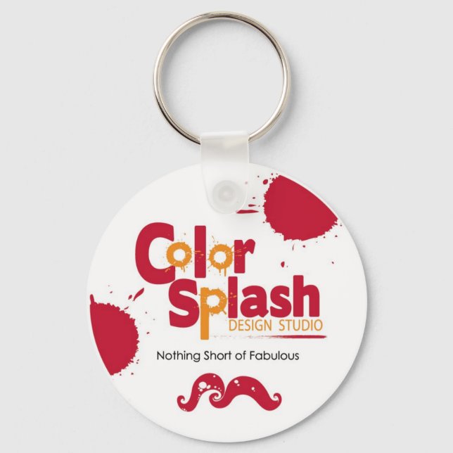 Paint Splatter Keychain (Front)