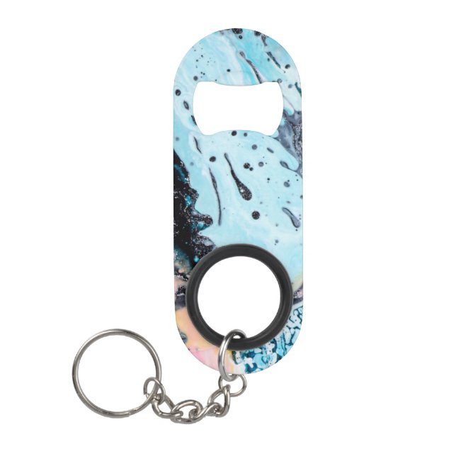 Paint Splatter Keychain Bottle Opener (Front)