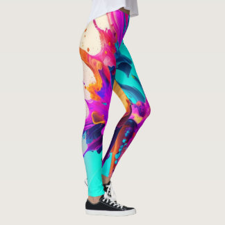 Paint splatter legging