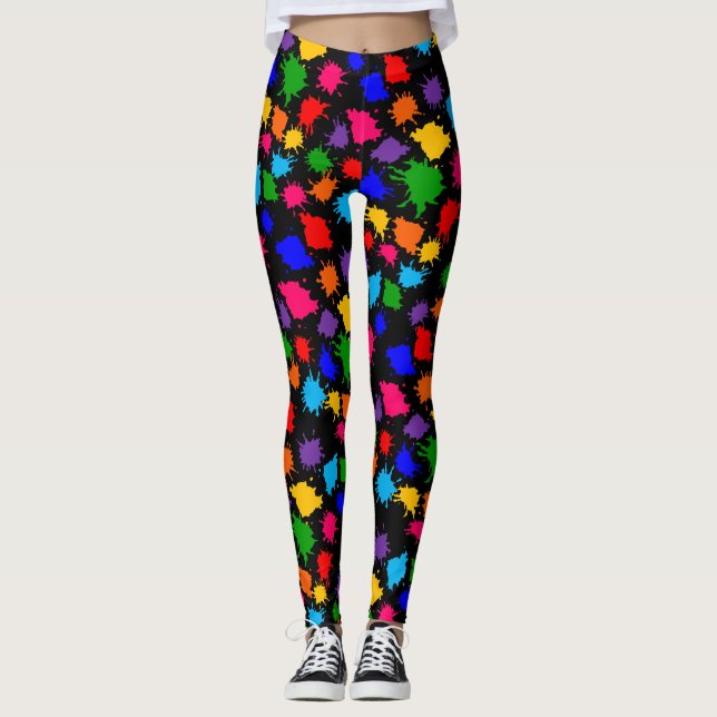 Paint Splatter Leggings (Front)