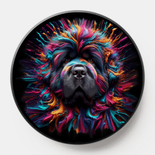 Paint Splatter Newf PopGrip Phone Grip 