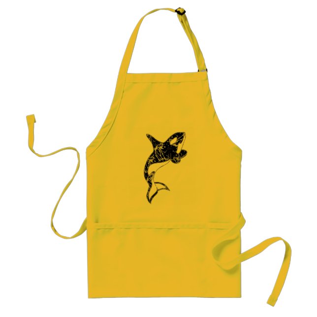 Paint Splatter Orca Apron (Front)