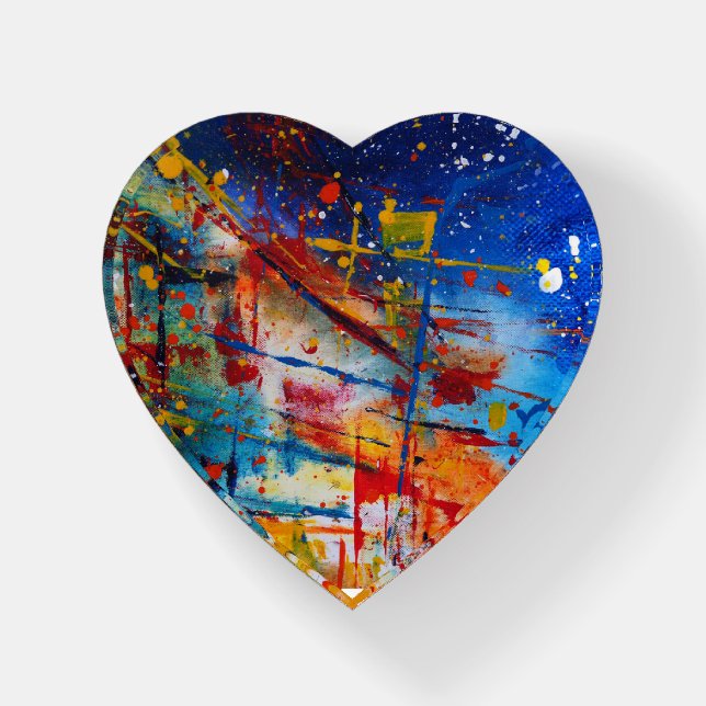 Paint Splatter Paperweight (Front)