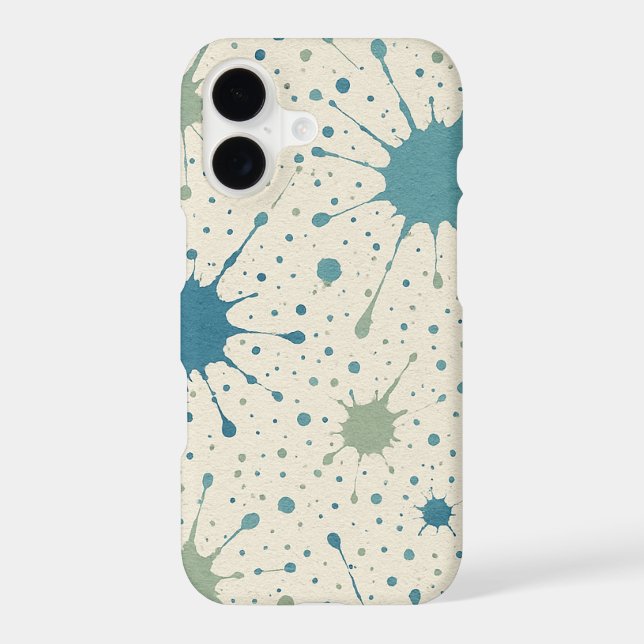 Paint Splatter Pattern Iphone Case (Back)