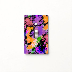 Paint Splatter Print Light Switch Cover