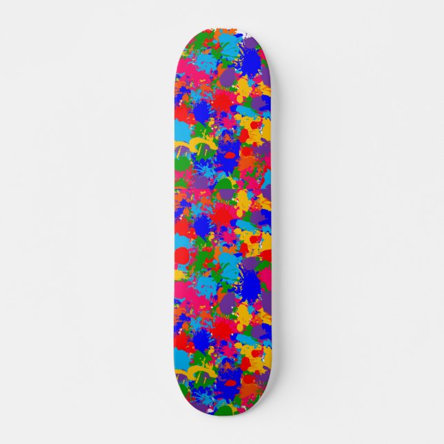 Paint Splatter Skateboard Deck (Front)