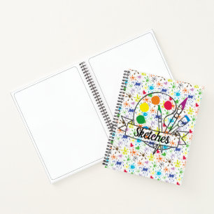 Paint Splatter Sketch Notebook