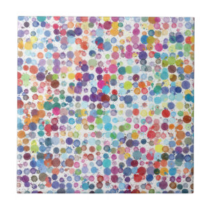 Paint Splatter Splashes Ceramic Tile