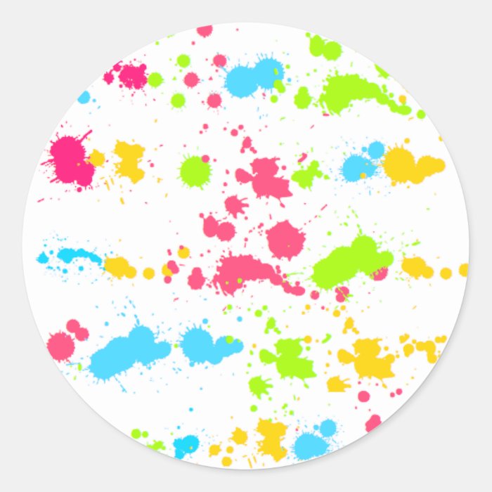 Paint Splatter Sticker