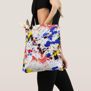 Paint Splatter Tote Bag