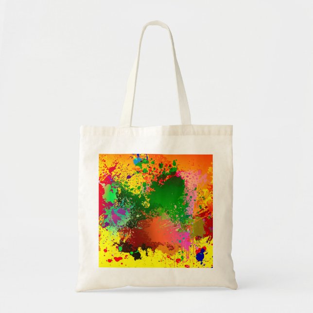 Paint Splatter Tote Bag (Front)