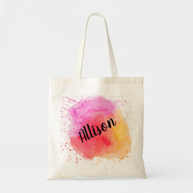 Paint Splatter Tote Bag (Front)