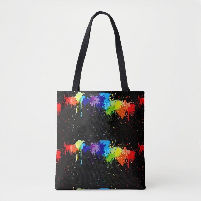 Paint Splatter Tote Bag (Front)