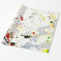 Paint Splatter Wrapping Paper