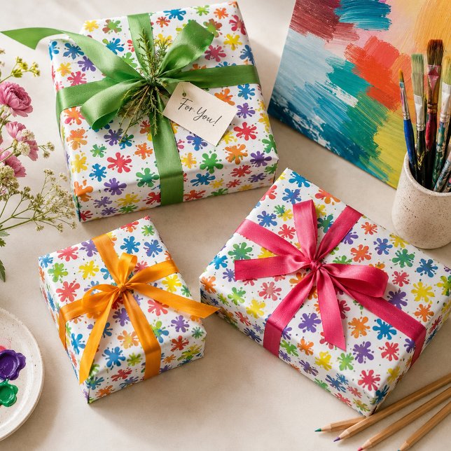 Paint Splatter  Wrapping Paper (Creator Uploaded)