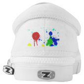 Paint Splattered Zipz Slip On Shoe (Left Shoe Back)