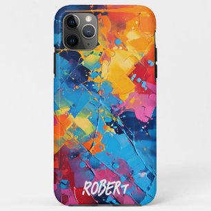 Paint Splatters Abstract Art iPhone 11 Pro Max Case