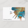 Paint Splotch With Gold Artist Business Card