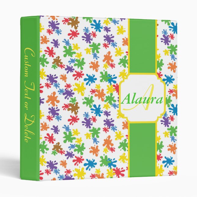 Paint Splotches Binder (Front/Spine)