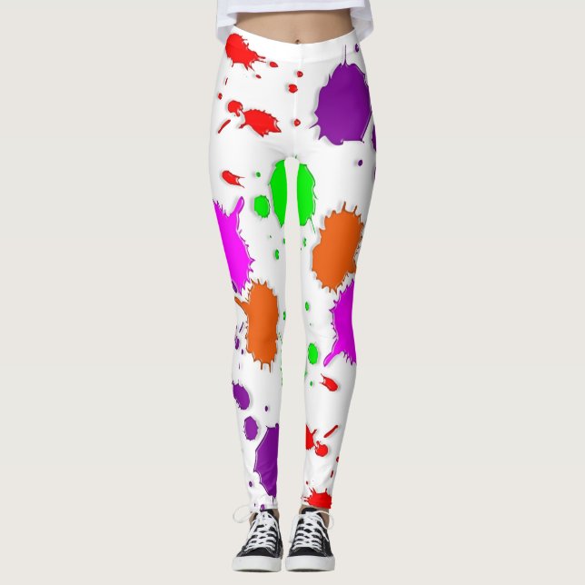 Paint Splotches Leggings (Front)