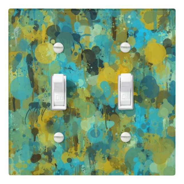 Paint Spotted Light Switch Plate (In Situ)