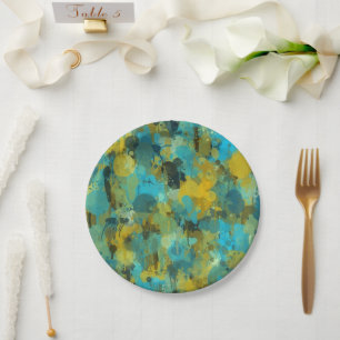 Paint Spotted Paper Plate