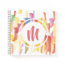 Paint Stained Monogram Sketchbook Notebook Paint Stained Monogram Sketchbook Notebook