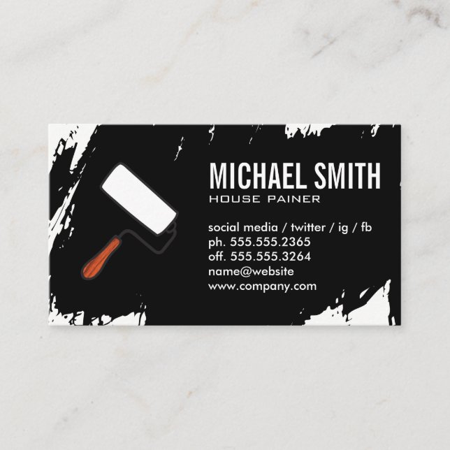 Paint Stokes Business Card (Front)