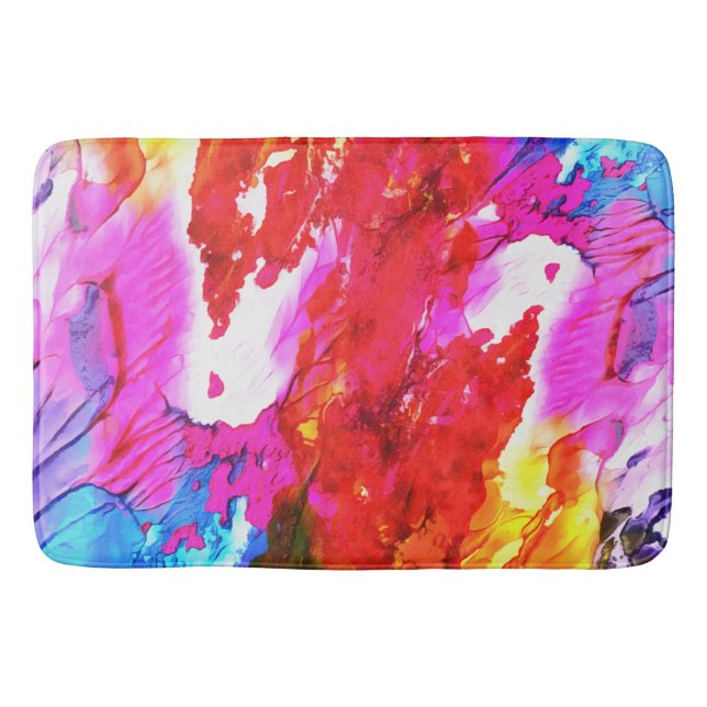 Paint streams Bath Mat (Front)