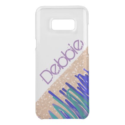 Paint Stripes Over Rose Gold | Personalized Uncommon Samsung Galaxy S8+ Case