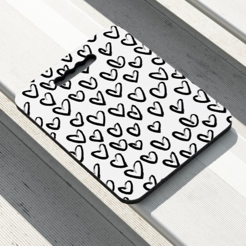 Paint Stroke Heart Pattern Seat Cushion