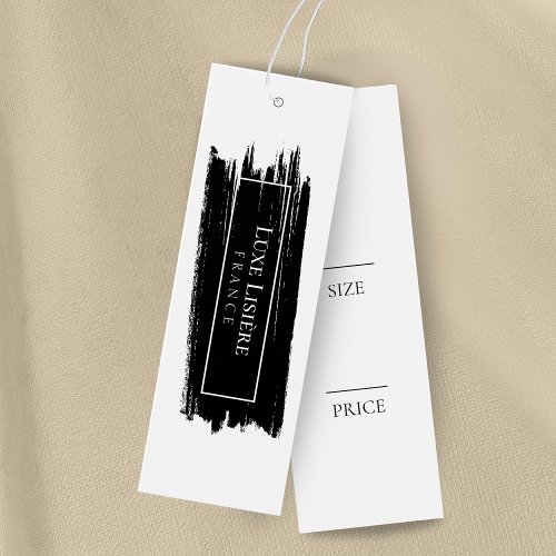 PAINT Stroke modern black  white Size Price Tags