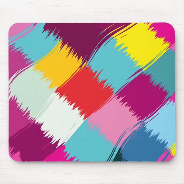 Paint strokes abstract design mouse pad (Front)