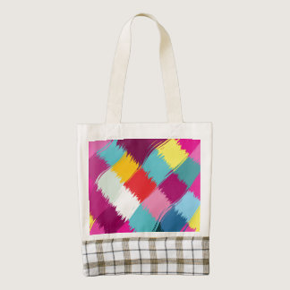 Paint strokes abstract design zazzle HEART tote bag