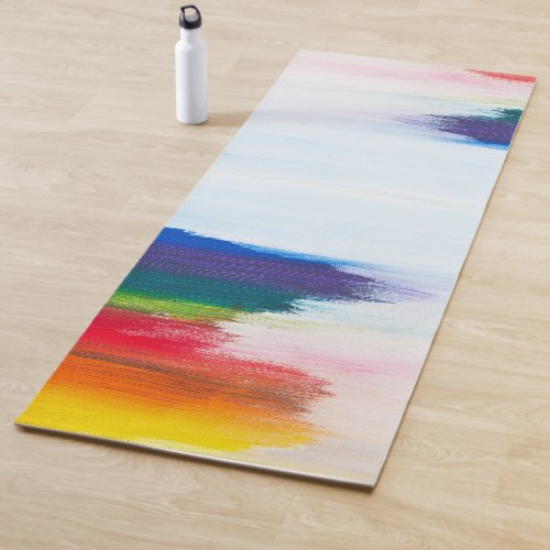 Paint Strokes  Artistic Yoga Mat