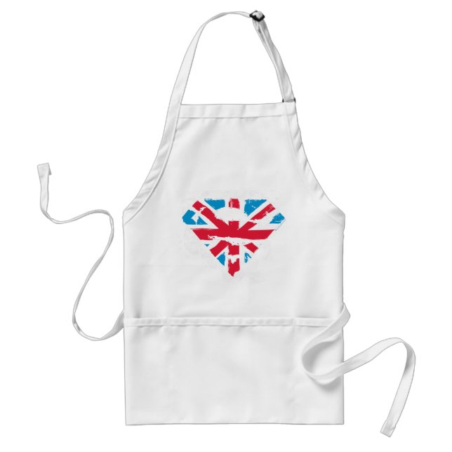 Paint Strokes British S-Shield Adult Apron (Front)