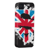 Paint Strokes British S-Shield Case-Mate iPhone Case (Back/Right)