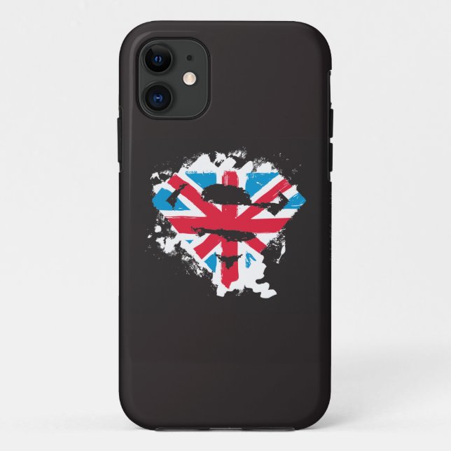 Paint Strokes British S-Shield Case-Mate iPhone Case (Back)