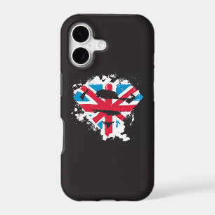 Paint Strokes British S-Shield iPhone 17 Case