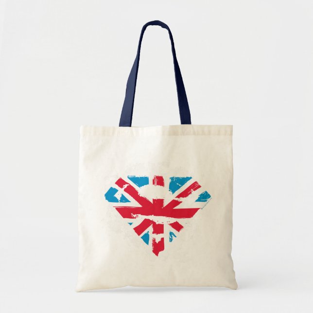 Paint Strokes British S-Shield Tote Bag (Front)