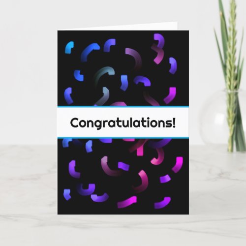 Paint Strokes Congratulations Card