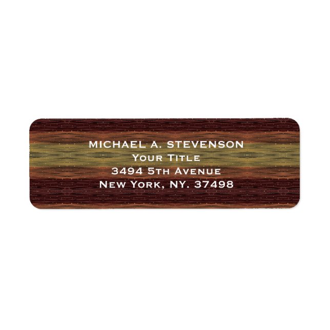 Paint Strokes Personalized Typography Label (Front)