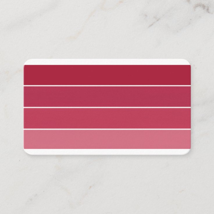 Paint swatch business card Zazzle