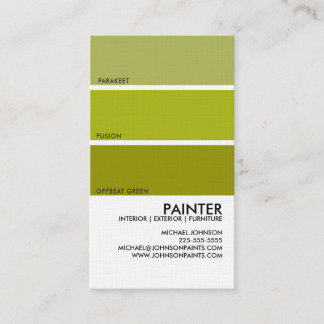 Paint Swatch Business Card